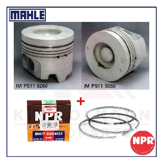 MAHLE ลูกสูบ+แหวน NPR สำหรับ ISUZU LV 92 รุ่นเครื่อง 10PE1, 8PE1 (หลุม 67)