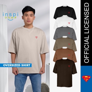 เสื้อยืดผ้าฝ้ายพิมพ์ลายขายดี ✖INSPI Superman Oversized Tshirt for Men Minimalist Couple Shirt Plus Size Top Trendy Tops