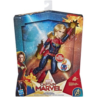 กดปุ่มมีไฟ//Marvel Captain Marvel Movie Photon Power Fx Captain Marvel Electronic Super Hero Doll