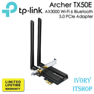 TP-Link Archer TX50E การ์ด wifi 6 พร้อมบลูทูธ 5.0 สำหรับคอมพิวเตอร์ Bluetooth 5.0/ivoryitshop