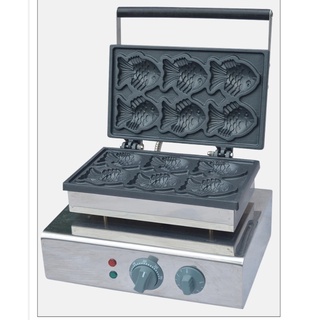 เครื่องไทยากิ เครื่องวาฟเฟิลรูปปลา Korean fish cake machine 1500W เครื่องทําขนมไทยากิ/โดนัท/วาฟเฟิลรูปปลา รุ่น X116