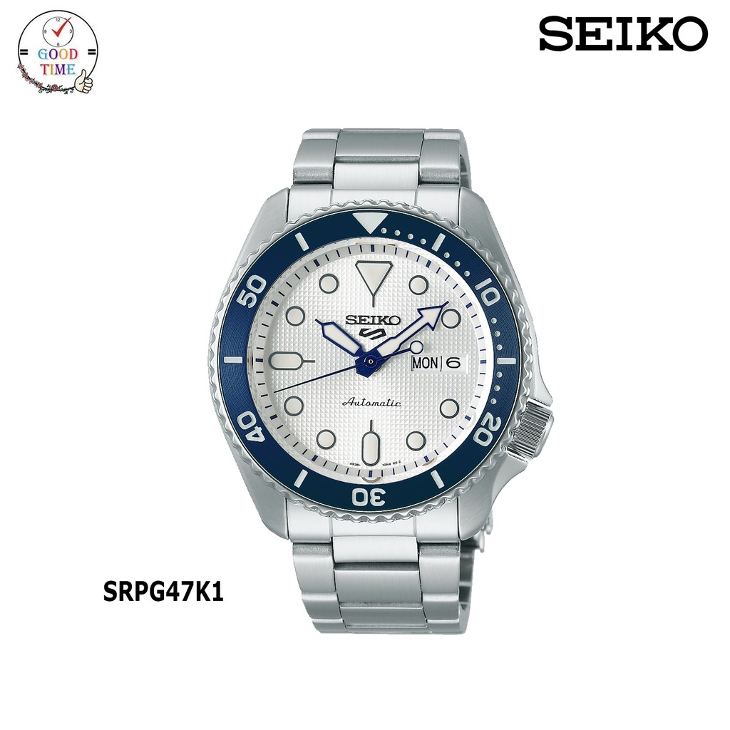 NEW SEIKO 5 SPORTS AUTOMATIC 140th anniversary Limited Edition นาฬิกาข้อมือผู้ชาย รุ่น SRPG47K1 สายสแตนเลส