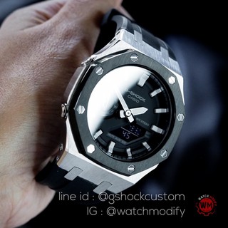 G-shock AP Rubber Black Stainless Silver Gen3