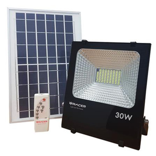 สปอทไลท์ RACER SOLAR FLOODLIGHT 30วัตต์ เหลี่ยม สีดำ ผลิตจากพลาสติกคุณภาพดี และทนทานต่อการใช้งาน