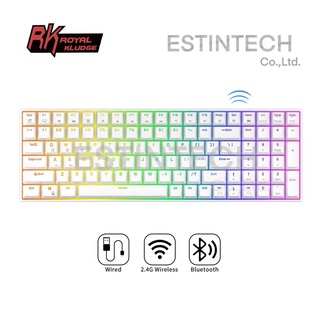 Keyboard (คีย์บอร์ด) Royal Kludge RK100 RGB Hot Swap 3 mode ไร้สาย บลูทูธและมีสาย เปลี่ยนสวิตซ์ได้ ของใหม่ประกัน 6 เดือน