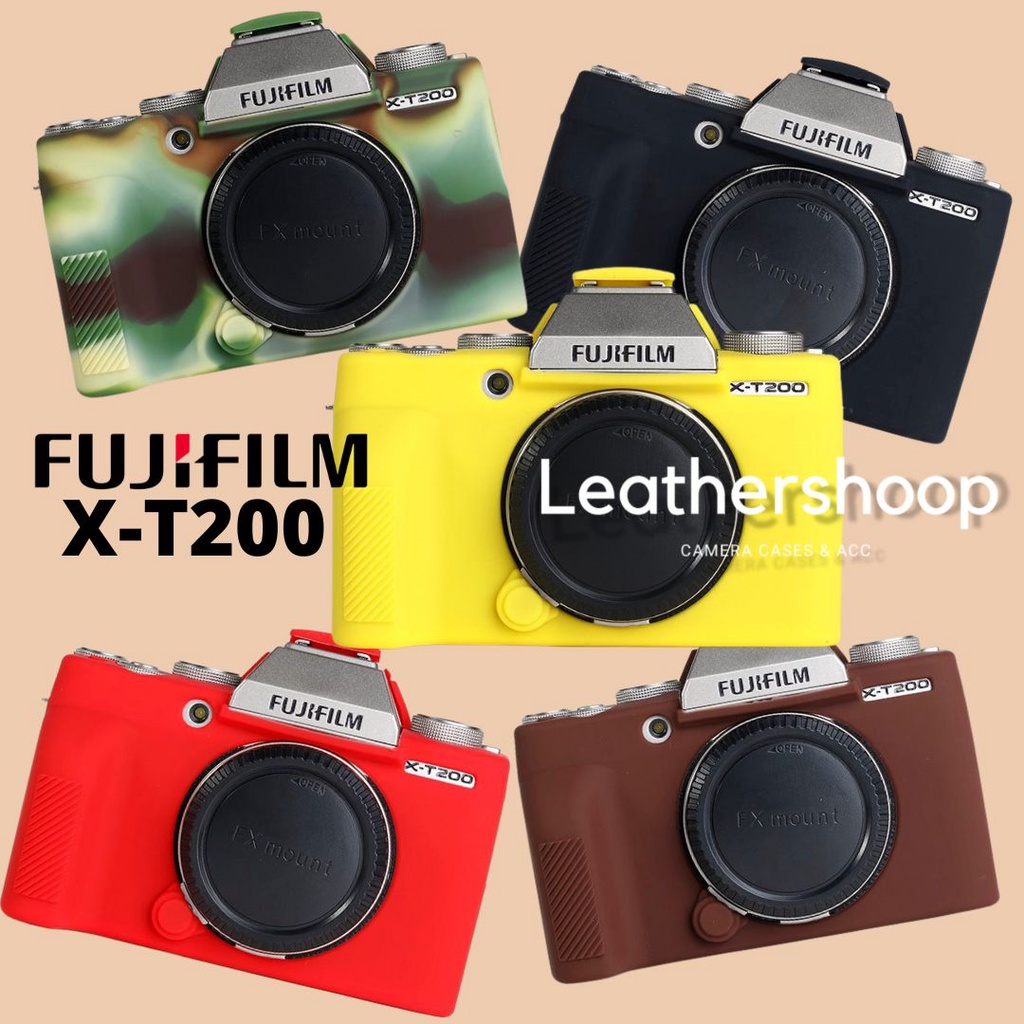Fujifilm XT200 Fuji X-T200 ฝาครอบยางซิลิโคน Softcase