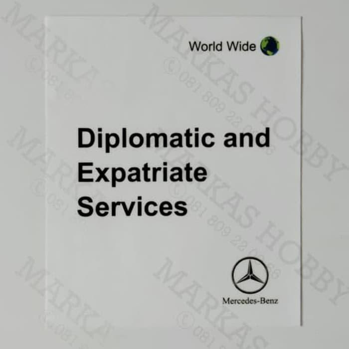 Mercedes-Benz Diplomatic และ Expatriate Service Square TD สติ๊กเกอร์