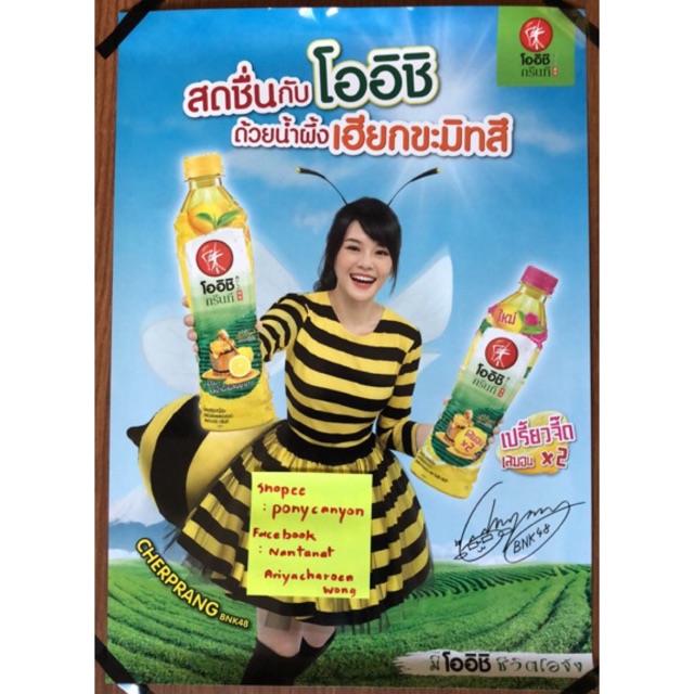 ขายโปสเตอร์ โออิชิ BNK48 ขนาด A3 (Poster Oishi BNK48)