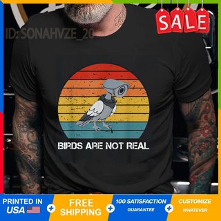 [S-5XL] เสื้อยืด พิมพ์ลาย Birds Are Not Real สําหรับผู้ชาย