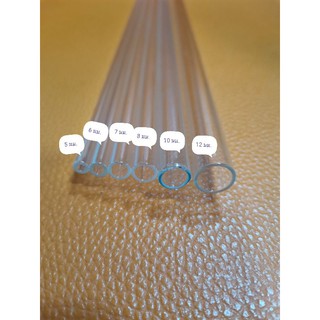 หลอดแก้ว​กลวง​ตรง​ ยาว​ 50​ ซม.​ ขนาด​ 5​-12​ มม.
