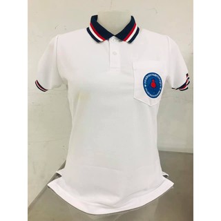 เสื้อโปโล อสม. สีขาว (เสื้อโปโลอาสาสมัครสาธารณสุขประจำหมู่บ้าน - หญิง)
