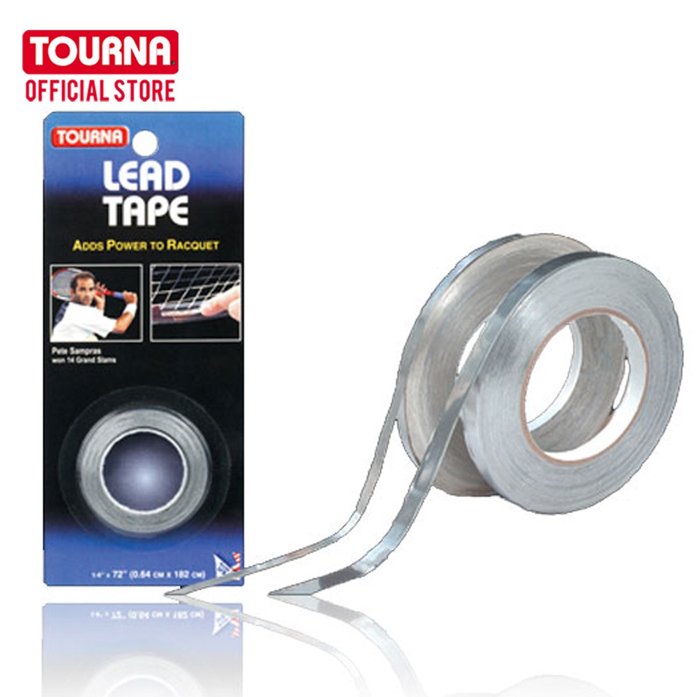 Tourna Lead Tape- Roll( 1/4 X 72) เทปตะกั๋วถ่วงน้ำหนักแบบม้วน เทนนิส. 