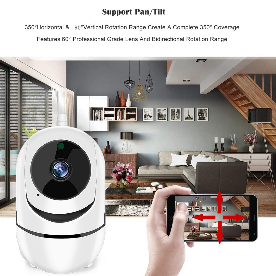 Smarthome Mini Smart Camera กล้องวงจรปิดไร้สาย สื่อสารกันได้ มีไมค์ในตัว Tuya/ Smart Life