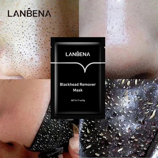 lanbena มาสก์สีดํา แบบลอกออก สําหรับสิวหัวดำ 1 ชิ้น