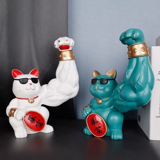 แมวกวัก แมวนางกวัก แมวนำโชค รุ่นทรงพลัง 招き猫 招財貓
