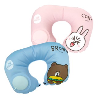 หมอนรองคอ วัตสัน ไลน์เฟรนด์ Watsons Line Friends Press Inflatable Pillow Travel Pillow Portable Optional Combination