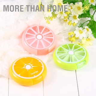 More than Home Rotatin Pillbox Pill Container Easy to Carry Medicine box Vitamin Box Case Storage