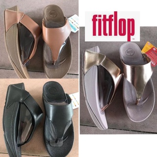 Fitflop รองเท้าแตะหนัง แวววาว สําหรับผู้หญิง