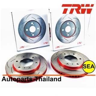 จานเบรกหน้า TRW รุ่น XPS สำหรับ Mitsubishi Triton 4WD / Pajero Sport ปี 05-12   (1คู่ / 2 ชิ้น)