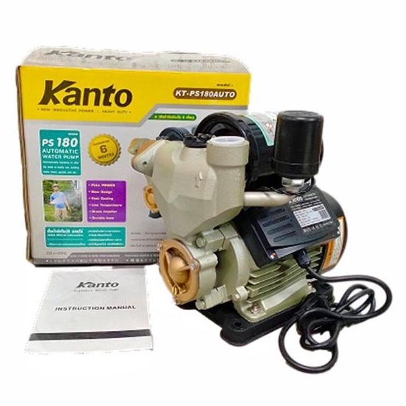 ปั๊มน้ำอัตโนมัติ Kanto รุ่น PS-180 มาพร้อม 370 วัตต์ งานคุณภาพอย่างดี