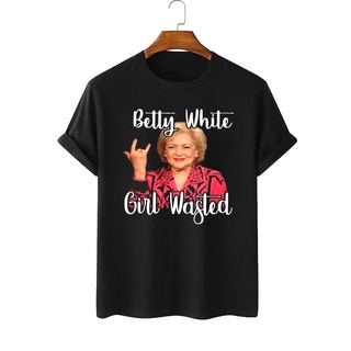 เสื้อยืดผ้าฝ้าย เสื้อยืด พิมพ์ลาย Betty White Rip Betty สีขาว สีทอง สําหรับผู้ชาย