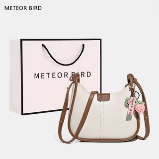 Meteor BIRD ใหม่ กระเป๋าสะพายไหล่ ทรงบักเก็ต อเนกประสงค์ แฟชั่นสําหรับสตรี