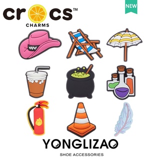 Crocs jibbitz charms เครื่องประดับแฟชั่น รูปดอกไม้ สําหรับตกแต่งรองเท้า crocs