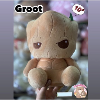 ตุ๊กตา Groot (กรู๊ท) ลิขสิทธิ์แท้ 💯 น่ารักมากๆ ขนาด 10 นิ้ว ‼️สินค้าพร้อมส่งค่ะ‼️