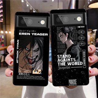 เคสโทรศัพท์มือถือ แบบนิ่ม พิมพ์ลายอนิเมะ Attack On Titan สําหรับ Google Pixel 3 3a 3XL 4A XL 5 6 Pro