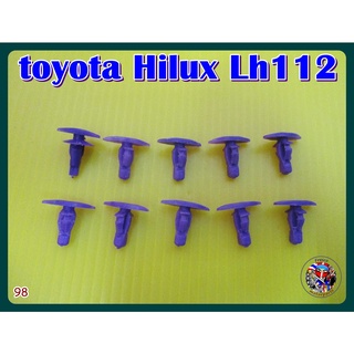 .กิ๊บยางขอบประตู สีม่วง (98)  -  toyota Hilux Lh112 Door Trim Clip Lock Set 10Pcs. (Purple)