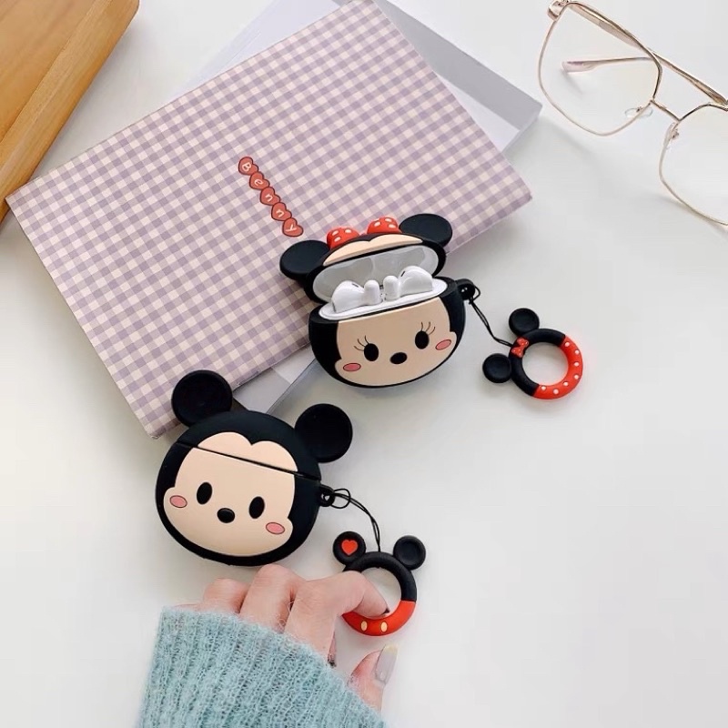 พร้อมส่งขากไทย เคสA-ds pro เคส มิกกี้เมาส์ มินนี่ เคสหูฟังไร้สายรุ่น A-ds 1 / 2 รุ่นTWS i9s/i11/i12/