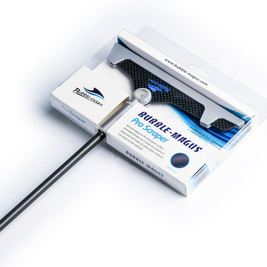 Bubble Magus Pro Scraper ไม้ขัดตู้ปลา บ่อปลา แบบด้ามยาว หัวแปรงปรับเอียงได้ ส่วนหัวแปรงและด้ามทำจากค