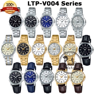 ราคาCASIO ของแท้ 💯% รุ่น LTP-V004D LTP-V004SG LTP-V004G LTP-V004L LTP-V004GL นาฬิกาผู้หญิง ขายดี ประกัน1ปี LTPV004 LTP-V004