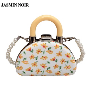 Jasmin NOIR กระเป๋าถือ กระเป๋าสะพายไหล่ หนัง PU แฟชั่นสําหรับสตรี