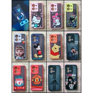 เคสกันกระแทกการ์ตูนหลังขุ่นVivoV25.Y02s.Y30 5G.Y01.Y15s .