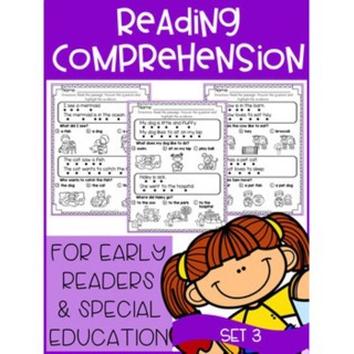 Reading Comprehension For Early Reader (SET 3)Special Education, EFL - ESL - การเรียนการอ่านภาษาอังกฤษ-อเมริกา