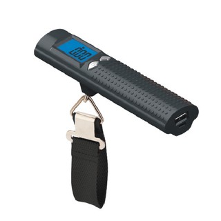 เครื่องชั่งน้ำหนัก กระเป๋าเดินทาง แบบพกพา มีไฟฉาย มี Digital Luggage Scale Power Bank 3 in 1  (สีดำ)