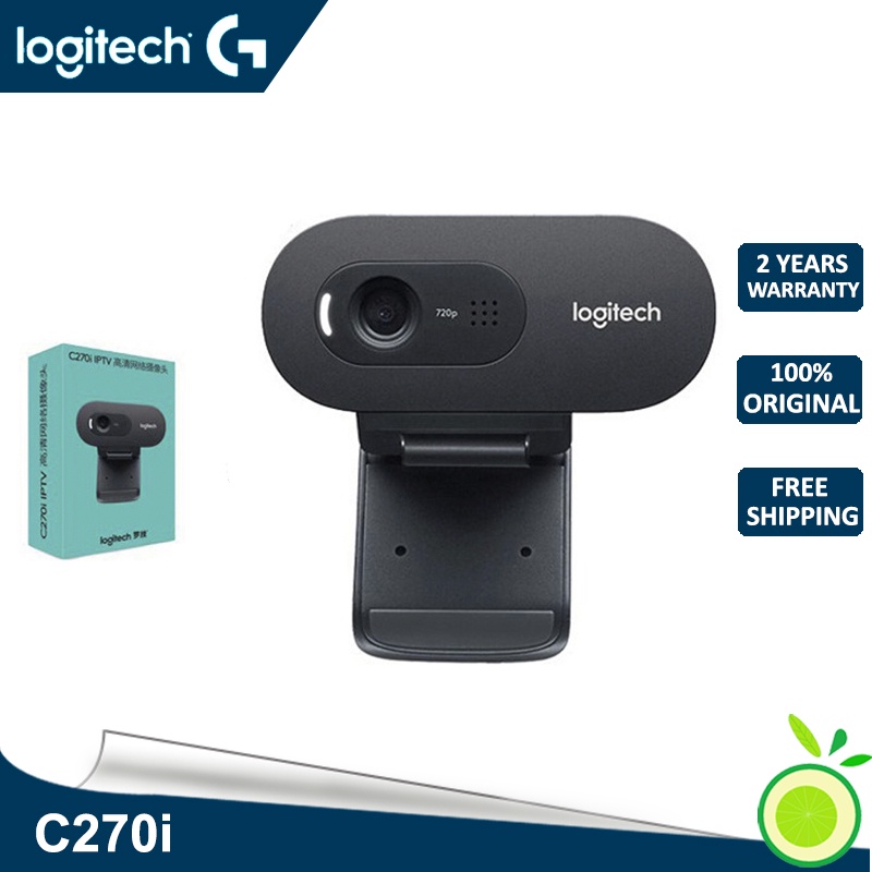 Original Logitech C270i Hd กล้องขนาดเล็กกล้องในตัว Usb 2 . 0ไมโครโฟน