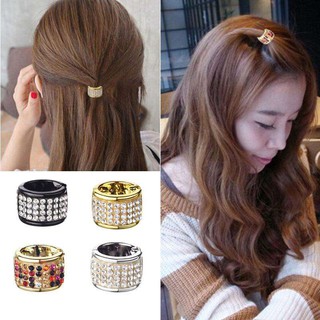 รัดผม ยางรัดผม Punk Ponytail Holder Mini Hairband Women Hair Accessories Headband Scrunchy Plastic Crystal Gum