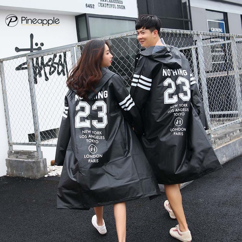 เสื้อกันฝน สไตล์แฟชั่น แบบโปร่งใส NO.23 raincoat