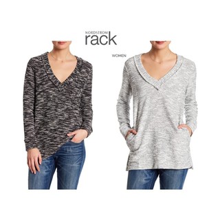 Nordstrom Rack V-Neck Long Sleeve Tweed Tunic