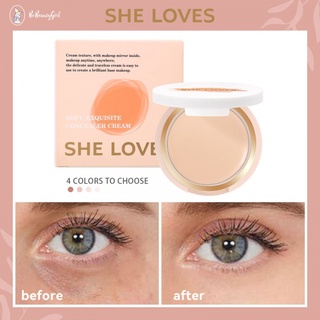 She Loves [พร้อมส่ง] คอนซีลเลอร์ รองพื้น เนื้อลิขวิด กันน้ํา ติดทนนาน