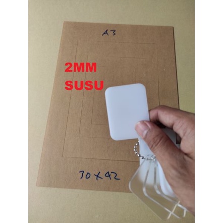 A3 WHITE MILK เลเซอร์ตัดแผ่น 2MM 3MM THICKNESS