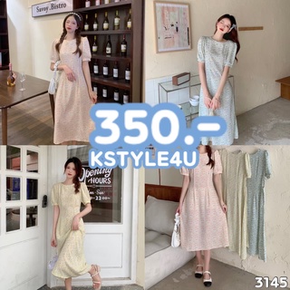 KSTYLE4U เดรสยาวลายดอกเล็ก #3145 เดรสยาว เดรสสั้น เสื้อผ้า เดรส ชุดเดรส มินิเดรส