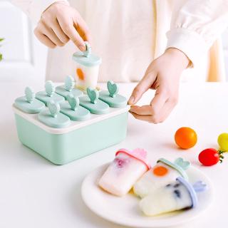 8 Cells Frozen Ice Cream Molds / Summer Freezer Popsicle Maker  / Ice Lolly Pop Mould / DIY Homemade Freezer Lolly Mould