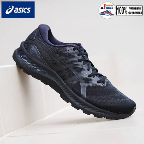 Asics รุ่น GEL Nimbus 23 1011B004-002 สี Black/ black ของเเท้ 100 %