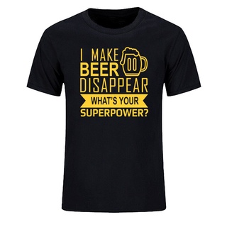 [COD]เสื้อยืดแขนสั้น ผ้าฝ้าย พิมพ์ลาย I Make Beer Disappear แฟชั่นฤดูร้อน สําหรับผู้ชายS-5XL