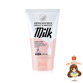 โฟมอะมิโน บิวตี้ บุฟเฟต์ 100g. BEAUTY BUFFET SCENTIO AMINO ACID MILK FACIAL FOAM