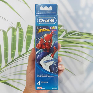 หัวแปรงสีฟัน สำหรับเด็กอายุ 3+ สไปเดอร์แมน 4 ชิ้น Kids 3+ Years Replacement Brush Heads Spider-Man 4 Count (Oral-B®)