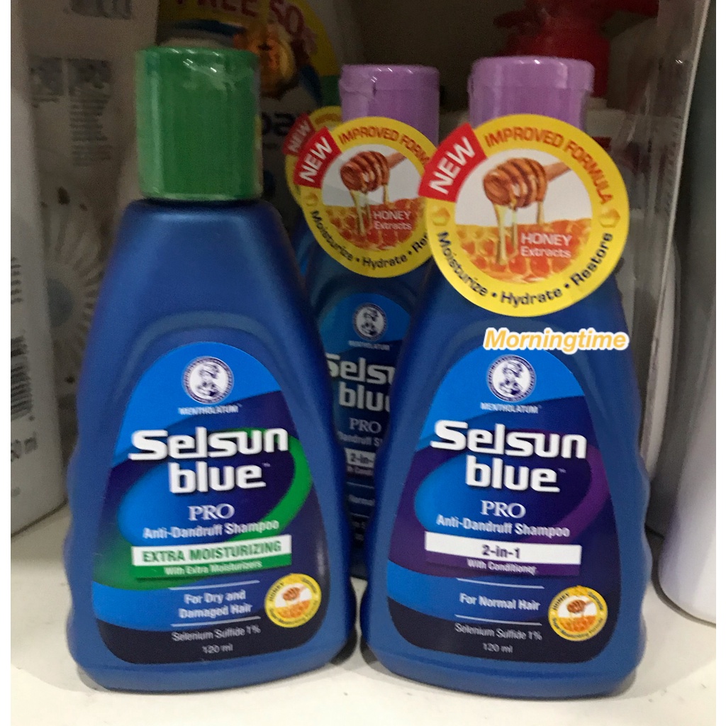 Selsun blue shampoo แชมพูขจัดรังแค 120ml